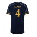 Billige Real Madrid David Alaba #4 Udebane Fodboldtrøjer Dame 2023-24 Kortærmet